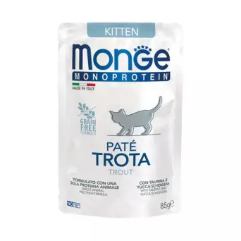 MONGE Natural Superpremium Monoprotein Kitten Forelle 85 gr.
