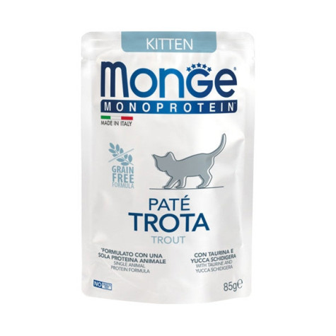 MONGE Natural Superpremium Monoprotein Kitten Truite 85 g.