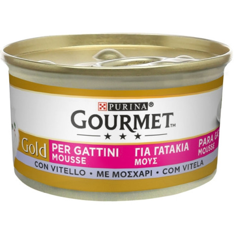 PURINA Gourmet Gold Mousse Gattini con Vitello 85 gr. - 
