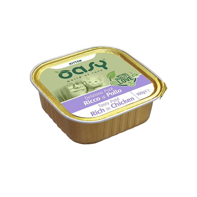OASY Delizioso Patè Ricco di Poulet Kitten 100 g. OASY Delizioso Patè Ricco di Poulet Kitten 100 g.