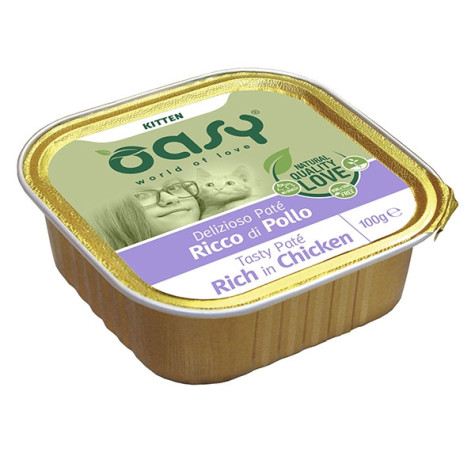 OASY Delizioso Patè Ricco di Pollo Kitten 100 gr. -