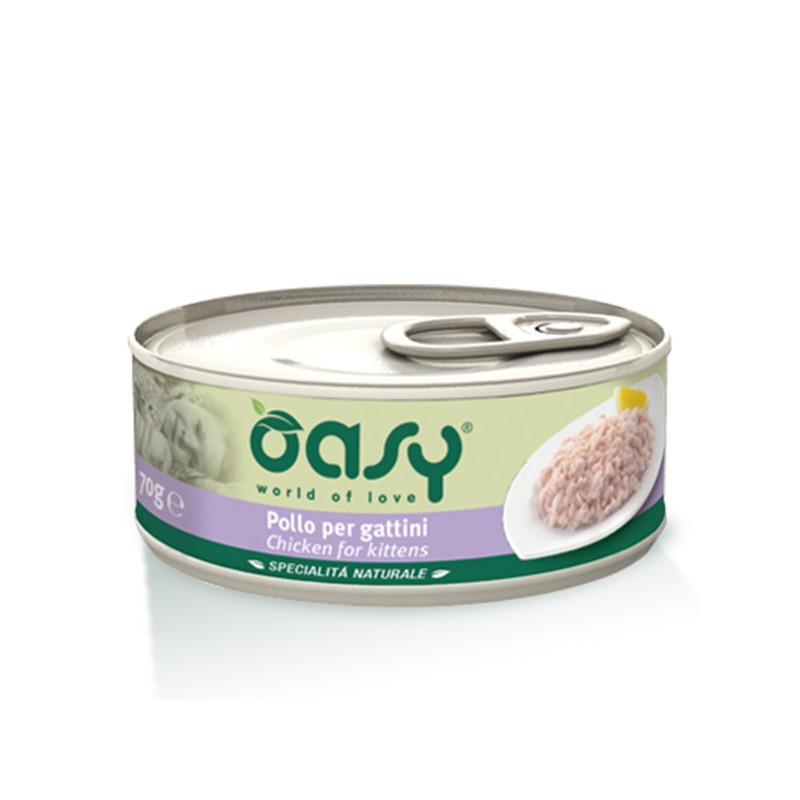 OASY Spécialité Naturel Poulet per Chatons 70 g.