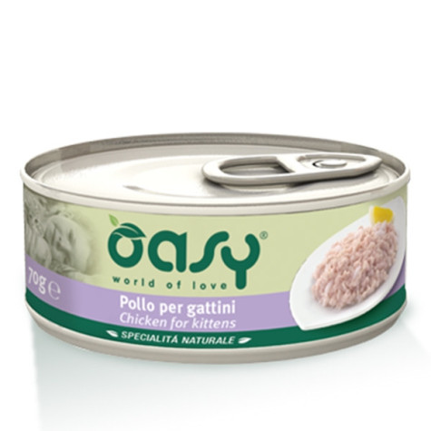 OASY Spécialité Naturel Poulet per Chatons 70 g.