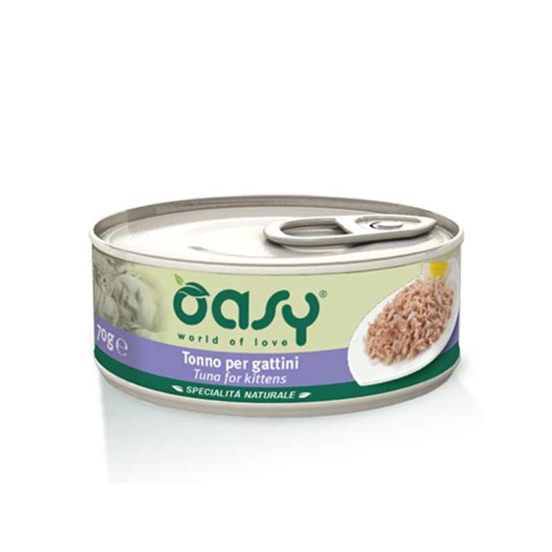 OASY Spécialité Naturel Thon per Chatons 70 g. OASY Spécialité Naturel Thon per Chatons 70 g.
