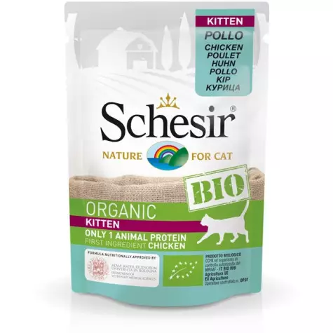 SCHESIR Bio Organic Kitten Chicken 85 gr.