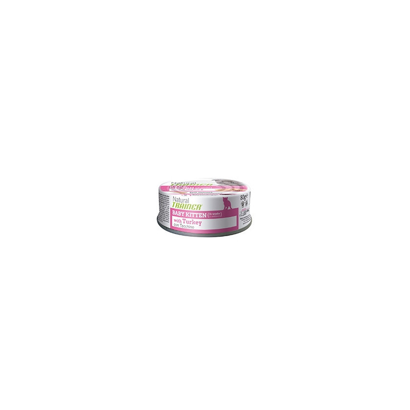 TRAINER Natural Baby Kitten Dinde 80 g. TRAINER Natural Baby Kitten Dinde 80 g.
