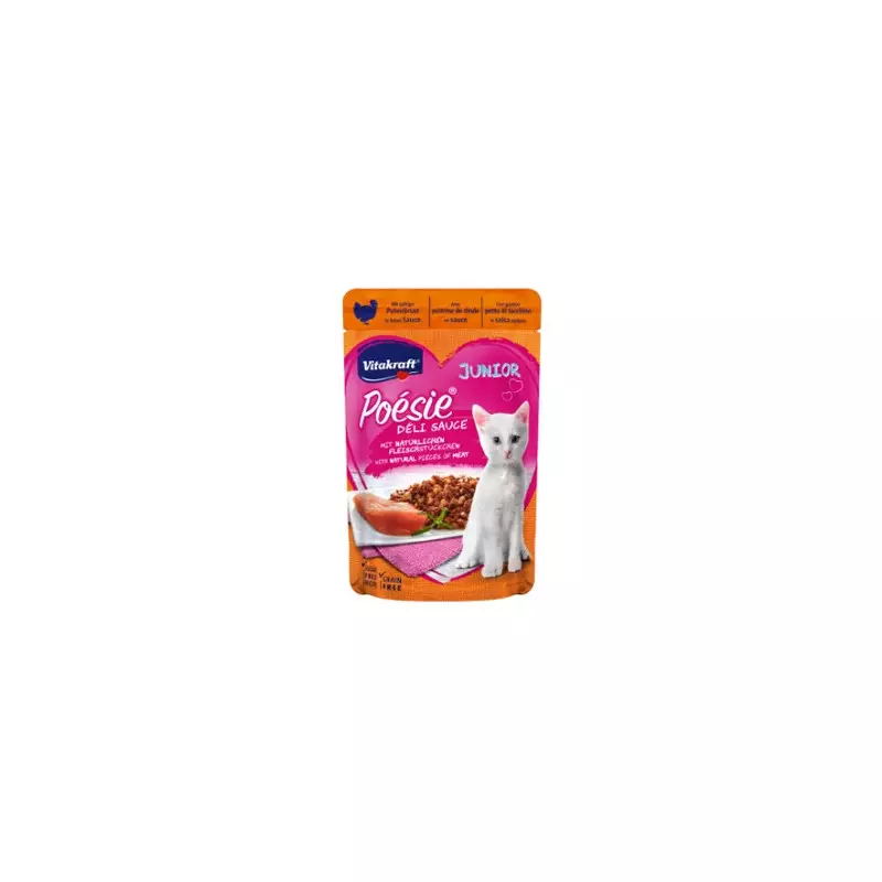 VITAKRAFT Poèsie Deli Sauce Junior mit Putenbrust 85 gr.
