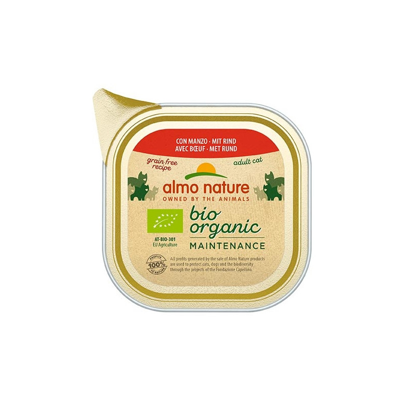 ALMO NATURE BioOrganic Maintenance avec Bœuf 85 g. ALMO NATURE BioOrganic Maintenance avec Bœuf 85 g.
