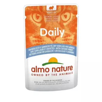 ALMO NATURE Daily Menu with Cod and Shrimps 70 gr.