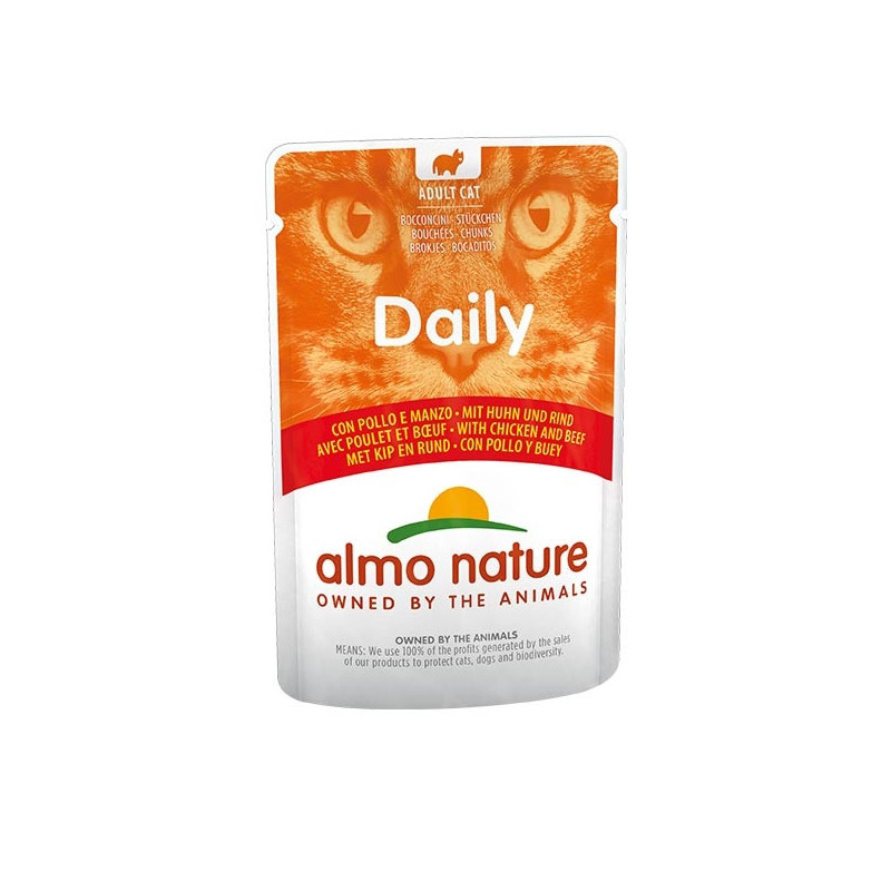 ALMO NATURE Daily Menu avec Poulet et Bœuf 70 g. ALMO NATURE Daily Menu avec Poulet et Bœuf 70 g.