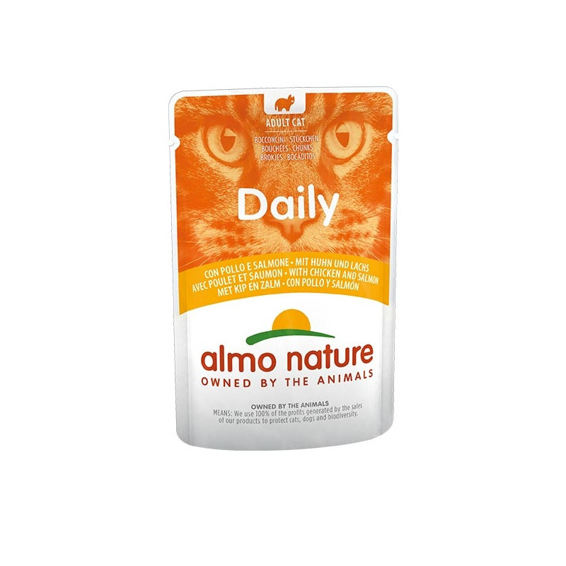 ALMO NATURE Daily Menu with Chicken and Salmon 70 gr.