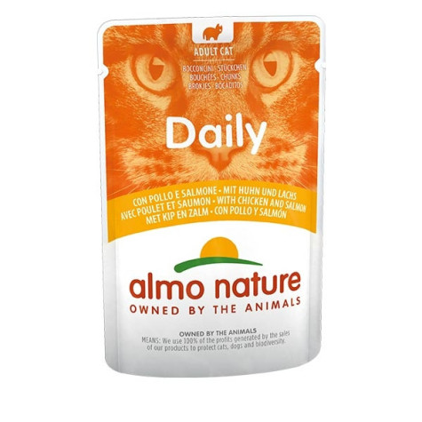 ALMO NATURE Daily Menu avec Poulet et Saumon 70 g.