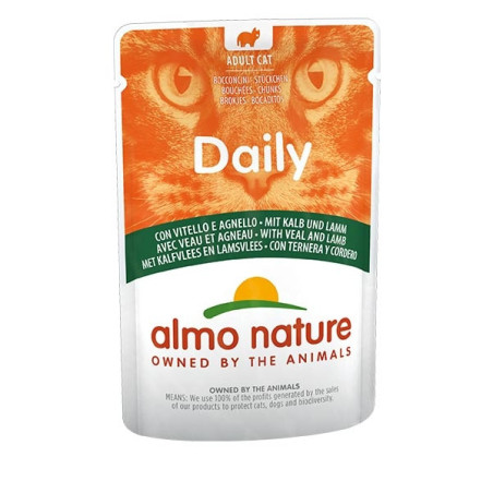 ALMO NATURE Daily Menu con Vitello e Agnello 70 gr. - 