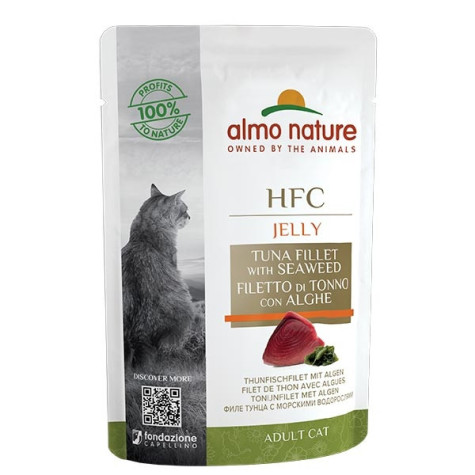 ALMO NATURE HFC Jelly with Tuna Fillet and Seaweed 55 gr.