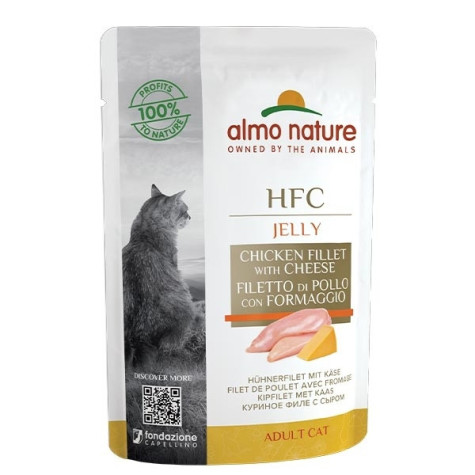 ALMO NATURE HFC Jelly Filet de Poulet et Fromage 55 g.