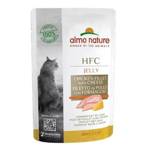 ALMO NATURE HFC Jelly Filetto di Pollo e Formaggio 55 gr. - 