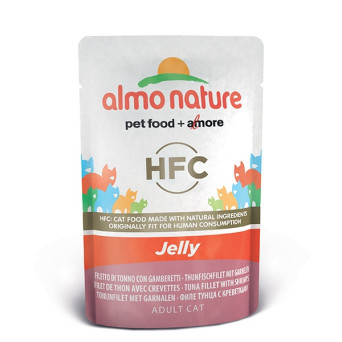 ALMO NATURE HFC Jelly Tuna Fillet with Shrimps 55 gr.