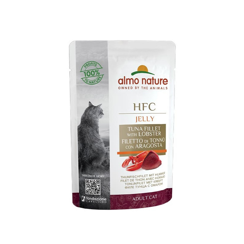 ALMO NATURE HFC Jelly Filet de Thon et Aragosta 55 g.