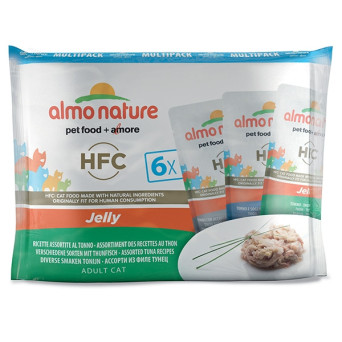 ALMO NATURE HFC Jelly Multipack Ricette Assortite al Tonno 55 gr. - 