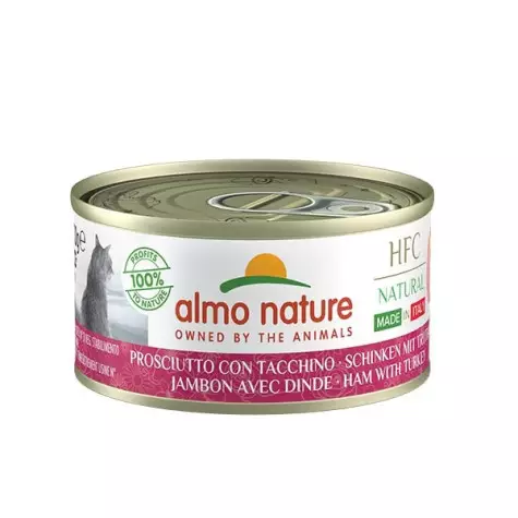 ALMO NATURE HFC Natural Made in Italy Ham with Turkey 70 gr.