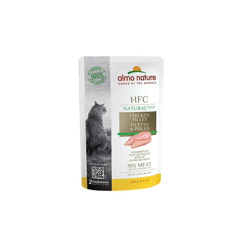ALMO NATURE HFC Natural Plus Filet de Poulet 55 g. ALMO NATURE HFC Natural Plus Filet de Poulet 55 g.