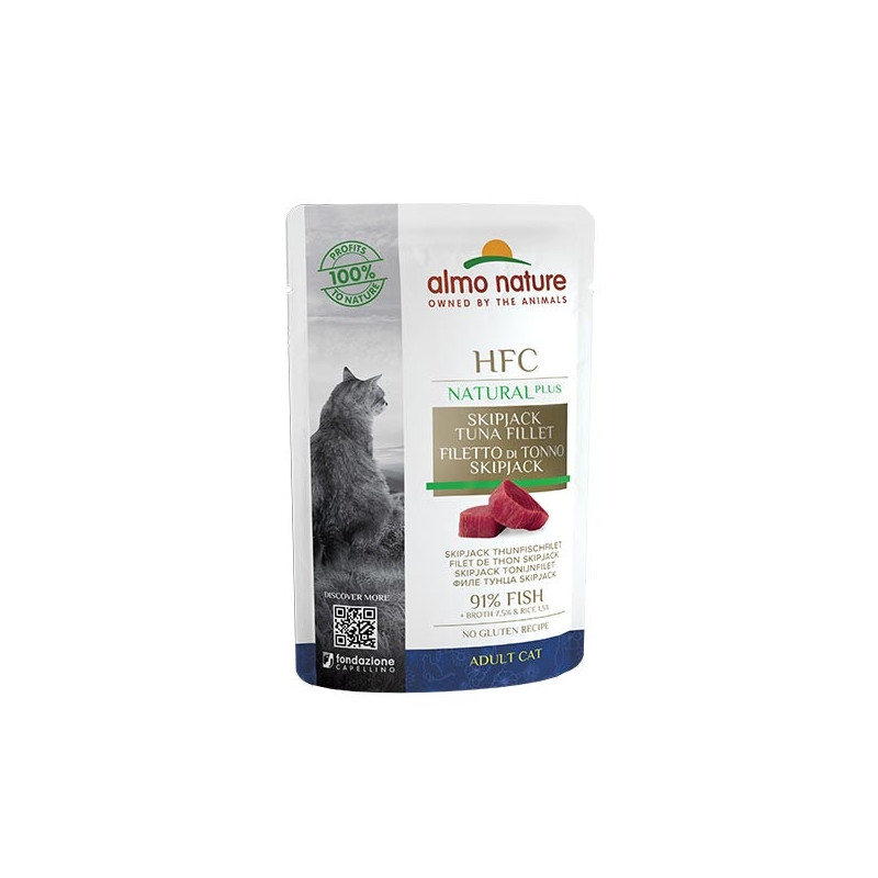 ALMO NATURE HFC Natural Plus Filetto Di Thon Skipjack 55 g. ALMO NATURE HFC Natural Plus Filetto Di Thon Skipjack 55 g.
