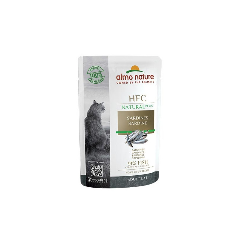 ALMO NATURE HFC Natural Plus Sardine 55 g. ALMO NATURE HFC Natural Plus Sardine 55 g.