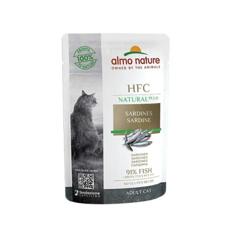 ALMO NATURE HFC Natural Plus Sardine 55 gr. - 