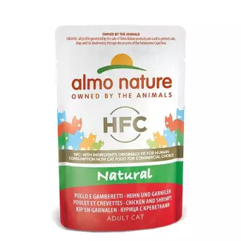 ALMO NATURE HFC Natural Pollo con Gamberetti 55 gr.x6 - 