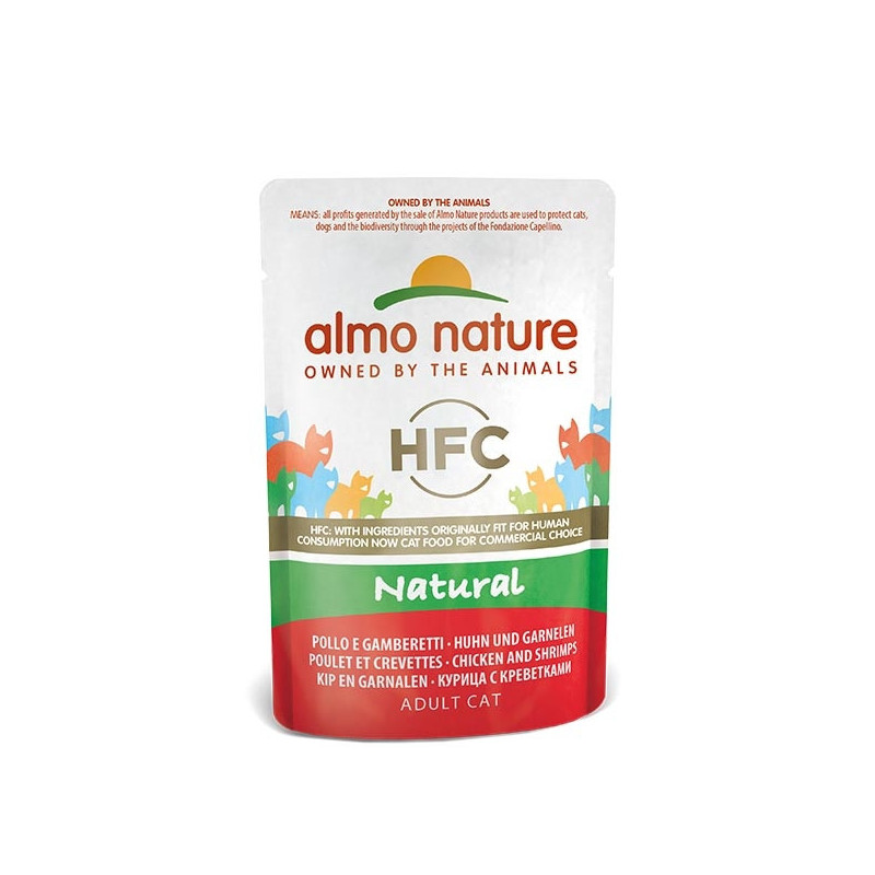 ALMO NATURE HFC Natural Poulet avec Crevettes 55 gx6