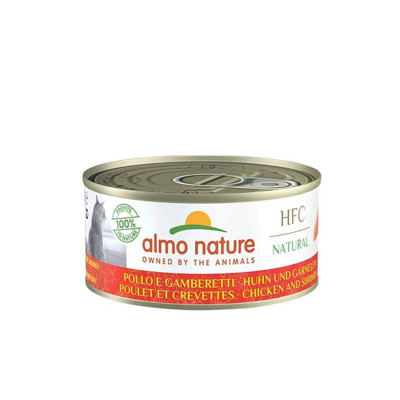 ALMO NATURE HFC Natural Poulet et Crevettes 150 g.