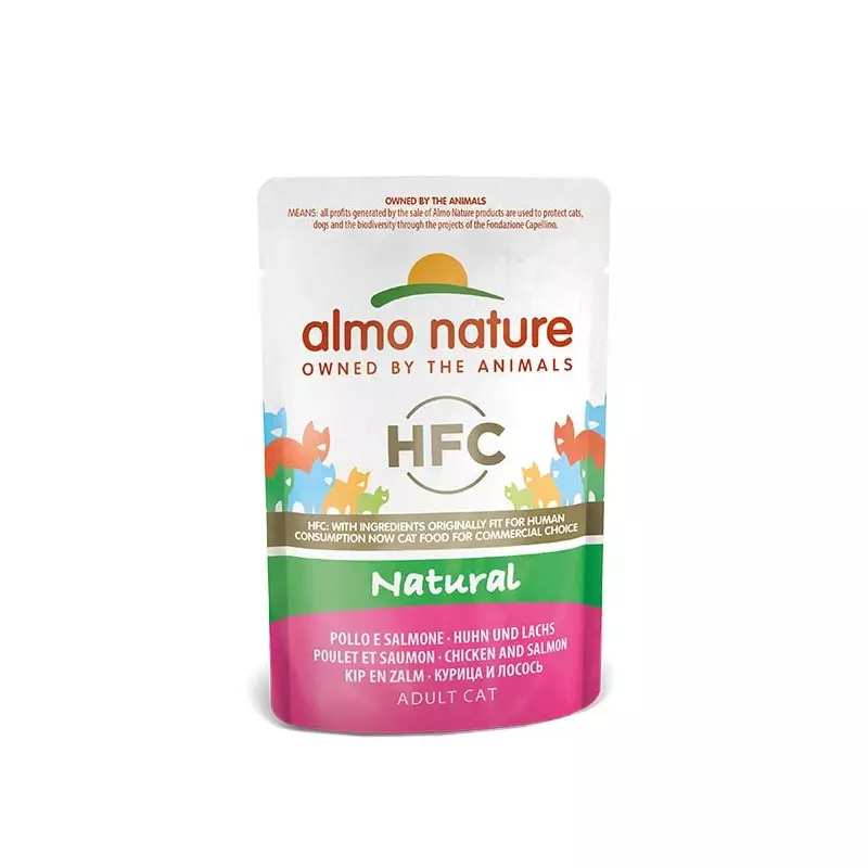 ALMO NATURE HFC Natural Pollo e Salmone 55 gr. ALMO NATURE HFC Natural Pollo e Salmone 55 gr.