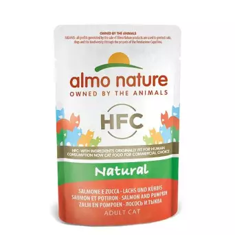 ALMO NATURE HFC Natürlicher Lachs und Kürbis 55 gr.