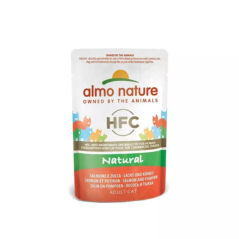 ALMO NATURE HFC Natural Salmone e Zucca 55 gr.