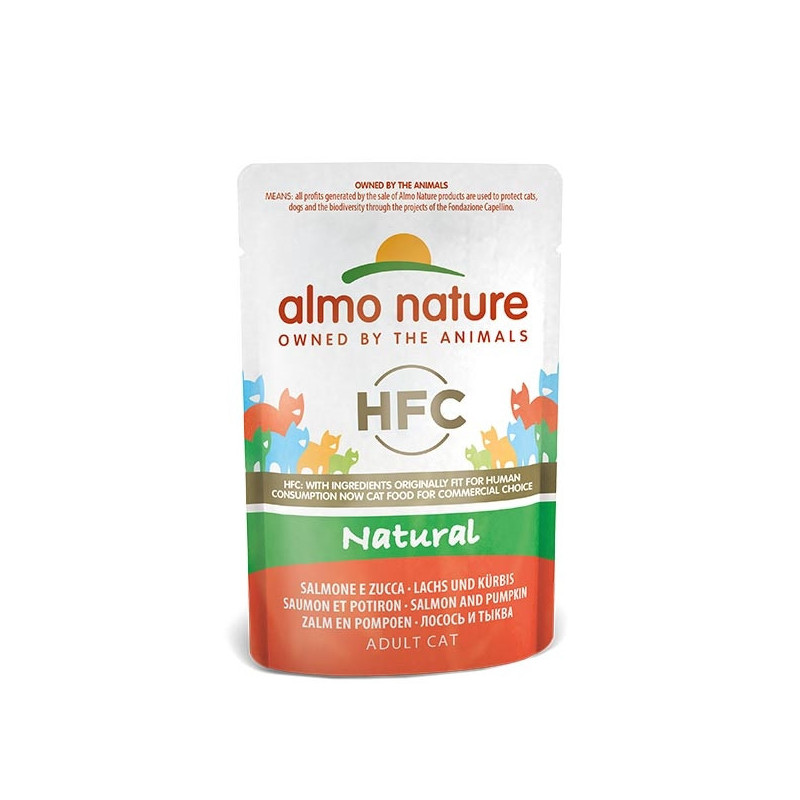 ALMO NATURE HFC Natural Saumon et Citrouille 55 g. ALMO NATURE HFC Natural Saumon et Citrouille 55 g.