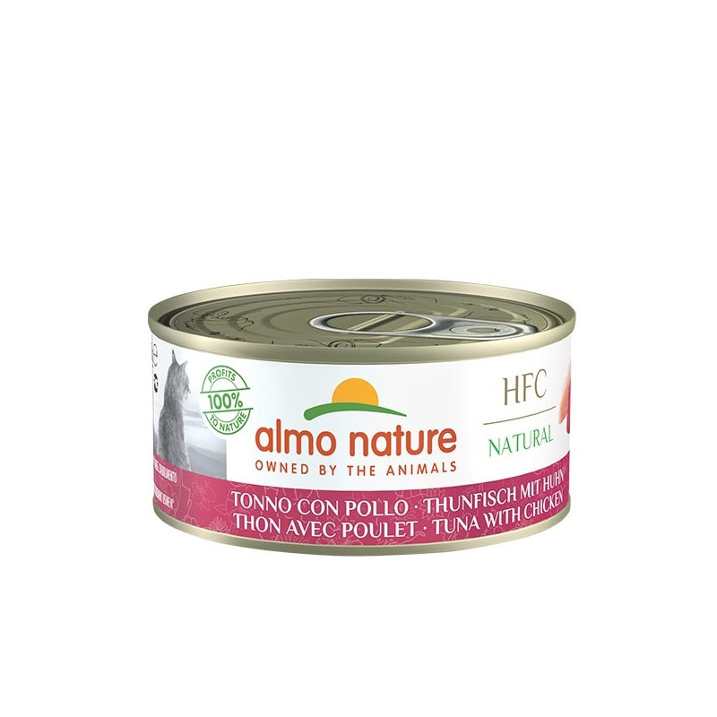 ALMO NATURE HFC Natürlicher Thunfisch mit Huhn 150 gr.