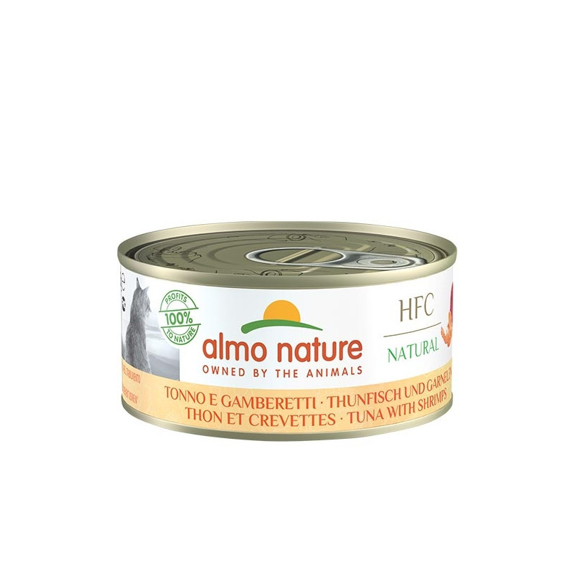 Almo Nature Chat HFC Natural Thon et Crevettes 150 g. Almo Nature Chat HFC Natural Thon et Crevettes 150 g.