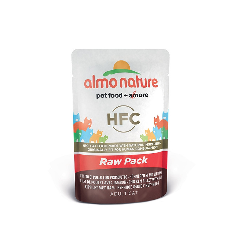 Almo Nature HFC Raw Pack Filet de Poulet et Jambon 55 g.