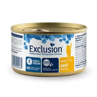 AUSSCHLUSS Mediterraneo Monoprotein Adult Alle Rassen Rind 85 gr.