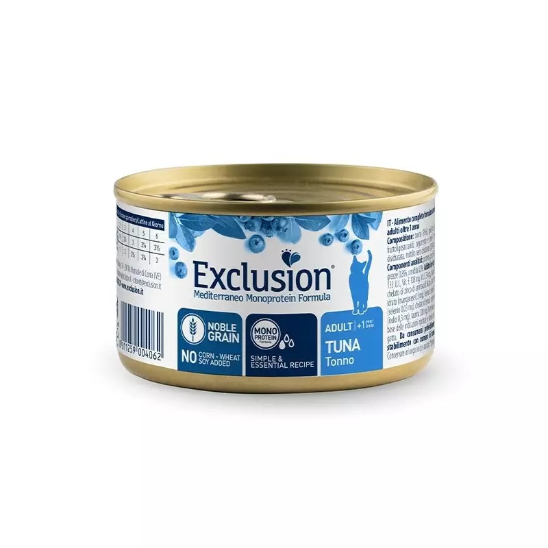 AUSSCHLUSS Mediterraneo Monoprotein Adult Alle Rassen Thunfisch 85 gr.