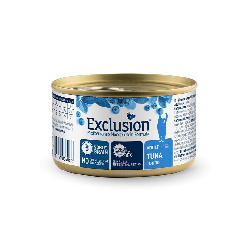 EXCLUSION Mediterraneo Monoprotein Adult All Breeds Thon 85 g.