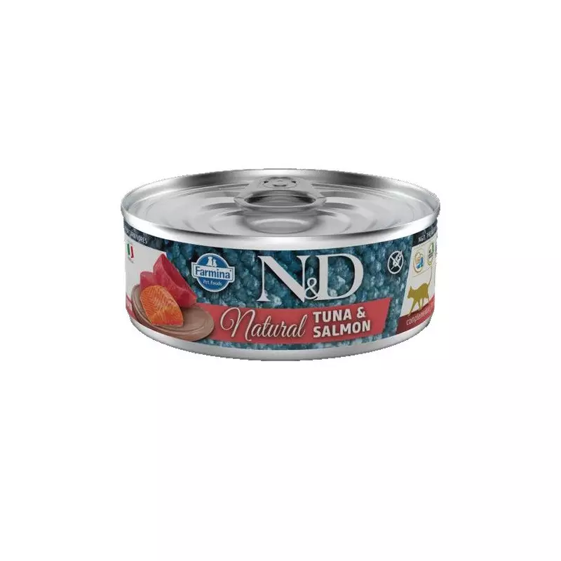 FARMINA N&D NATURAL Tuna and Salmon 80 gr.