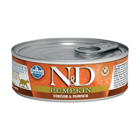 FARMINA N&D PUMPKIN con Cervo e Zucca 80 gr. - 