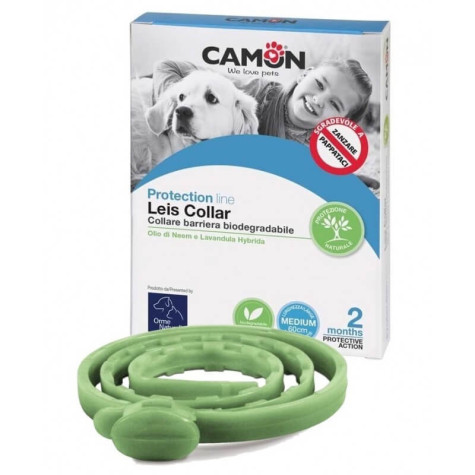 CAMON Natürliches Hundehalsband mit Neemöl 65 cm.