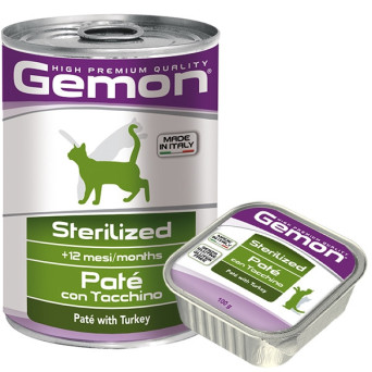 GEMON Sterilized Patè con Tacchino 400 gr. - 