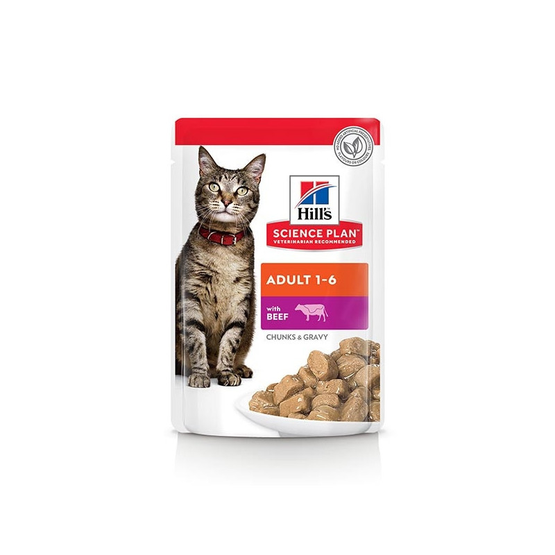 HILL'S Science Plan Adult avec Bœuf 85 g.