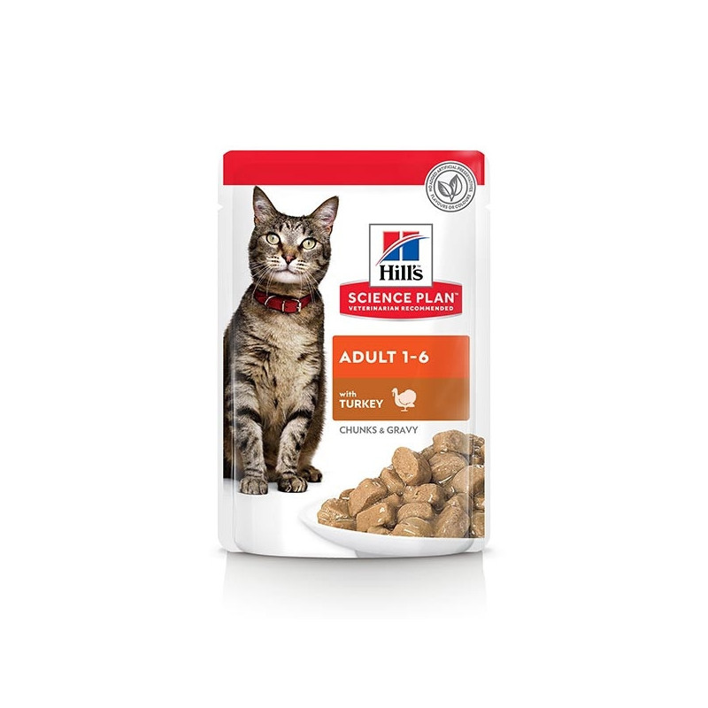 HILL'S Science Plan Adult avec Dinde 85 g. HILL'S Science Plan Adult avec Dinde 85 g.