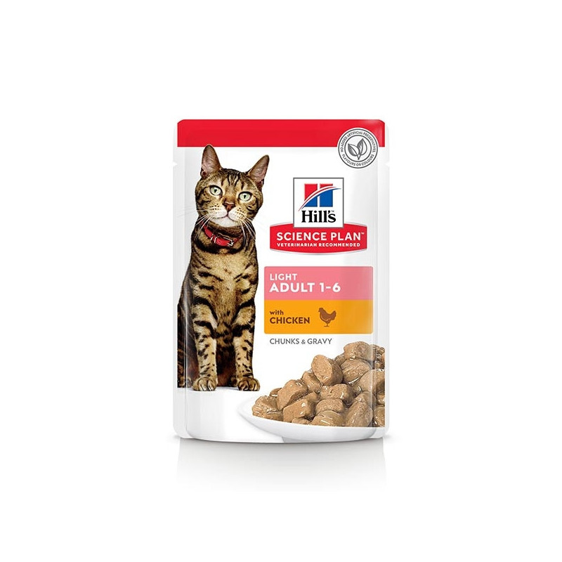 HILL'S Science Plan Adult Light avec Poulet 85 g. HILL'S Science Plan Adult Light avec Poulet 85 g.