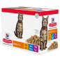 HILL'S Science Plan Adult Multigusto avec Poulet, Bœuf et Poisson Oceanico 85 g. (12 sachets)