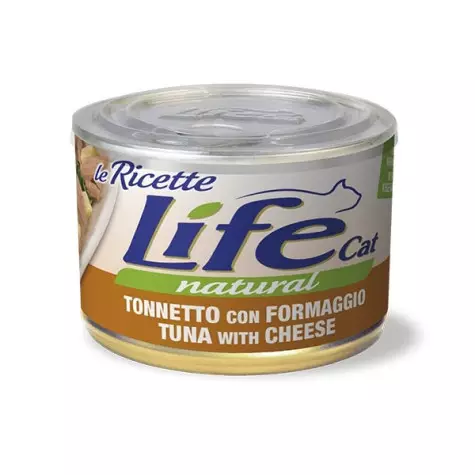 LIFE PET CARE Life Cat Le Ricette Tonnetto con Formaggio e Spinaci 150 gr. - 